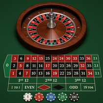 KinBet - Roulette - Europäisches Rad mit La Partage-Regel